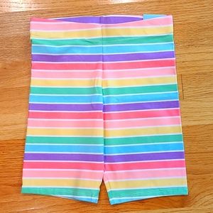 Cynthia Rowley Neon Striped Bike Shorts